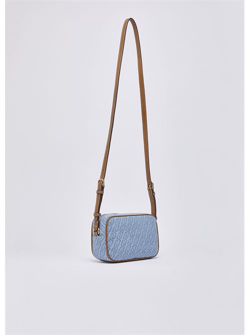 Borsa a tracolla piccola in denim jacquard LIU JO | AA6137T379A/09C45